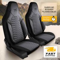Sitzbez&uuml;ge passend f&uuml;r Fiat Scudo in Grau Schwarz 1053P050
