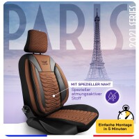 Sitzbezüge passend für Fiat Qubo in Schwarz Braun