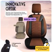 Sitzbez&uuml;ge passend f&uuml;r Chevrolet Matiz in Schwarz Braun