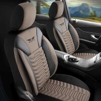 Sitzbezüge passend für Peugeot 4007 in Schwarz...