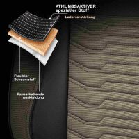 Sitzbez&uuml;ge passend f&uuml;r Seat Exeo in Schwarz Beige