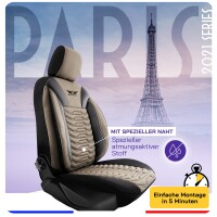 Sitzbezüge passend für Kia Venga in Schwarz Beige