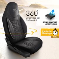 Sitzbezüge passend für Fiat Fiorino in Schwarz...