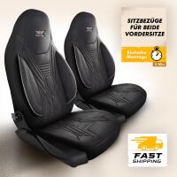 Sitzbez&uuml;ge passend f&uuml;r Mercedes Benz GLK-Klasse in Schwarz 850P001