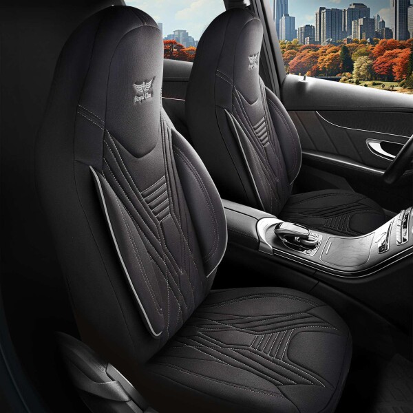 Sitzbezüge passend für Volvo S60 in Schwarz 850P001