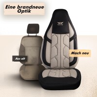 Sitzbez&uuml;ge passend f&uuml;r Knaus Wohnmobil Caravan in Beige Schwarz 1098P043