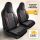 Sitzbezüge passend für Auto Sleepers Wohnmobil Caravan in Schwarz Dunkelgrau Rot 1098P052