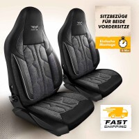 Sitzbez&uuml;ge passend f&uuml;r Joko Wohnmobil Caravan in Schwarz Grau 1098P057