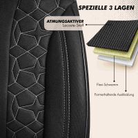 Sitzbez&uuml;ge passend f&uuml;r Mobilvetta Wohnmobil Caravan in Schwarz 1099P001