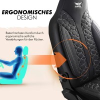 Sitzbez&uuml;ge passend f&uuml;r VW T4 in Schwarz 1099P001