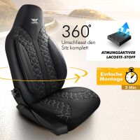 Sitzbezüge passend für VW Touran in Schwarz...