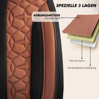 Sitzbez&uuml;ge passend f&uuml;r Jaguar S-Type in Braun 1099P033