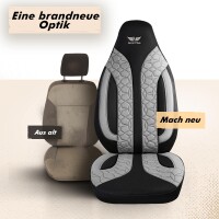 Sitzbez&uuml;ge passend f&uuml;r Volvo S60 in Grau 1099P073