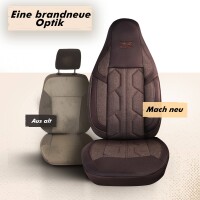 Sitzbez&uuml;ge passend f&uuml;r Opel Grandland X in Braun 1098P024
