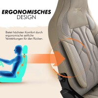 Sitzbez&uuml;ge passend f&uuml;r Jaguar S-Type in Beige 1098P040