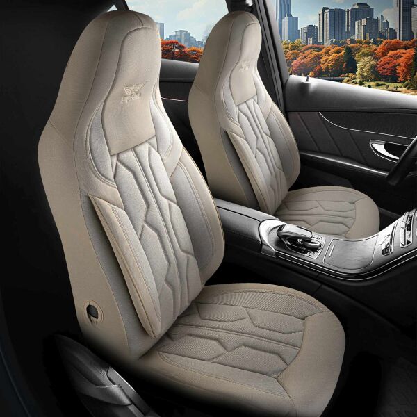 Sitzbezüge passend für Mercedes Benz C-Klasse in Beige 1098P040
