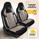 Sitzbez&uuml;ge passend f&uuml;r Mitsubishi Space Star in Beige Schwarz 1098P043