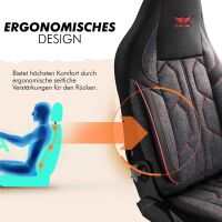 Sitzbez&uuml;ge passend f&uuml;r Kia Stonic in Schwarz Dunkelgrau Rot 1098P052