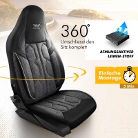 Sitzbezüge passend für Mazda 3 in Dunkelgrau...