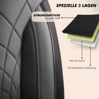 Sitzbez&uuml;ge passend f&uuml;r X-Go Wohnmobil Caravan in Grau Schwarz 1100P053