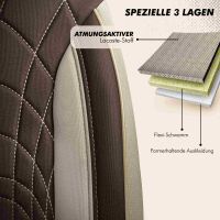 Sitzbez&uuml;ge passend f&uuml;r Cristall Wohnmobil Caravan in Beige Braun 1100P103