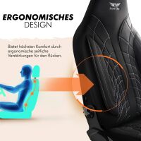 Sitzbez&uuml;ge passend f&uuml;r Ford S-Max in Schwarz 1100P001