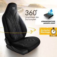 Sitzbezüge passend für Subaru Levorg in Schwarz...