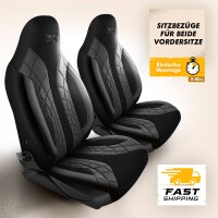 Sitzbez&uuml;ge passend f&uuml;r Jaguar S-Type in Grau Schwarz 1100P053