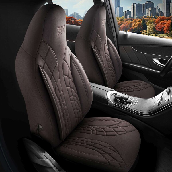 Sitzbezüge passend für Volvo S60 in Braun 1100P100