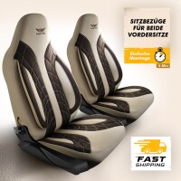 Sitzbez&uuml;ge passend f&uuml;r Lexus IS in Beige Braun 1100P103