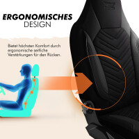 Sitzbez&uuml;ge passend f&uuml;r Fiat Punto in Schwarz 1255P003