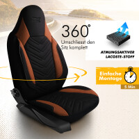 Sitzbezüge passend für Fiat Punto in Schwarz...