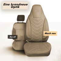 Sitzbez&uuml;ge passend f&uuml;r Audi A6 in Beige 1255P040