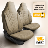 Sitzbez&uuml;ge passend f&uuml;r Toyota Prius+ in Beige 1255P040
