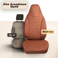 Sitzbez&uuml;ge passend f&uuml;r BMW X5 in Braun 1255P030