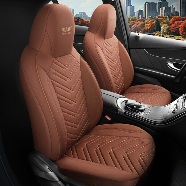 Sitzbezüge passend für Chevrolet Aveo in Braun 1255P030