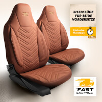 Sitzbez&uuml;ge passend f&uuml;r Citroen Spacetourer in Braun 1255P030