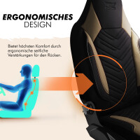 Sitzbez&uuml;ge passend f&uuml;r Fiat Punto in Schwarz Beige 1255P043