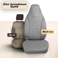 Sitzbez&uuml;ge passend f&uuml;r Chevrolet Orlando in Grau 1255P070