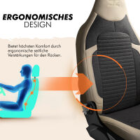 Sitzbez&uuml;ge (Pilot) passend f&uuml;r Volvo XC70 in Schwarz Beige 1256P015