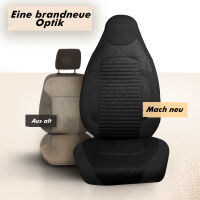 Sitzbez&uuml;ge (Pilot) passend f&uuml;r Nissan Cube in Schwarz 1256P003