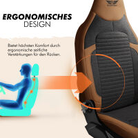 Sitzbez&uuml;ge (Pilot) passend f&uuml;r VW Sharan in Braun Schwarz 1256P018