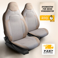 Sitzbez&uuml;ge (Pilot) passend f&uuml;r Nissan Primastar in Beige Schwarz 1256P040