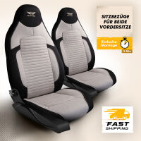 Sitzbez&uuml;ge (Pilot) passend f&uuml;r Volvo V90 in Beige Schwarz 1256P043