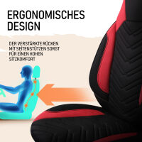 Sitzbez&uuml;ge passend f&uuml;r Bresler Wohnmobil Caravan in Schwarz Rot 1255P012