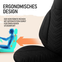 Sitzbez&uuml;ge passend f&uuml;r Dipa Reisemobilbau Wohnmobil Caravan in Schwarz 1255P003