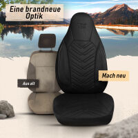 Sitzbez&uuml;ge passend f&uuml;r Globecar Wohnmobil Caravan in Schwarz 1255P003