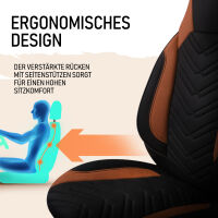 Sitzbez&uuml;ge passend f&uuml;r Dopfer Wohnmobil Caravan in Schwarz Braun 1255P018