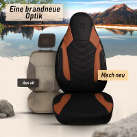Sitzbez&uuml;ge passend f&uuml;r Eura Mobil Wohnmobil Caravan in Schwarz Braun 1255P018
