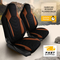 Sitzbez&uuml;ge passend f&uuml;r Neureuther Wohnmobil Caravan in Schwarz Braun 1255P018